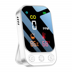 Détecteur de monoxyde de carbone portable multifonctionnel 3 en 1 (blanc)