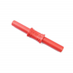 Adaptateur banane 4 mm, câble d'extension multimètre, connecteur droit (rouge)