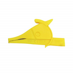 Pince crocodile pour multimètre, prise banane 4 mm, pince isolée pour condensateur, stylo de test (jaune)