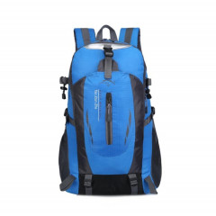 Sac d'alpinisme de voyage de grande capacité Hommes et femmes Sports de plein air Loisirs Sac à dos étanche en nylon (bleu)