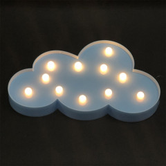 Interrupteur Style Nuage Forme LED Nuit Chaud Lampe De Chevet Lampe De Table Chambre Salle D'étude Veilleuse (Bleu)