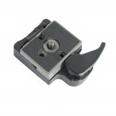 BEXIN Support de plaque de dégagement rapide de tête de trépied pour Manfrotto 200PL-14 (noir)
