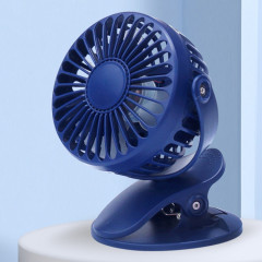Mini ventilateur à pince USB portable de bureau (bleu)