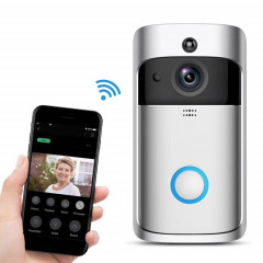 M4 720P Smart WIFI Sonnette visuelle PIR vidéo ultra basse consommation avec 3 fentes pour batterie, prise en charge de la surveillance à distance du téléphone portable et de la vision nocturne et objectif de caméra
