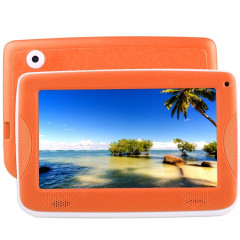Tablette d'éducation pour enfants Astar, 7.0 pouces, 512 Mo + 4 Go, Android 4.4 Allwinner A33 Quad Core, avec étui en silicone (orange)