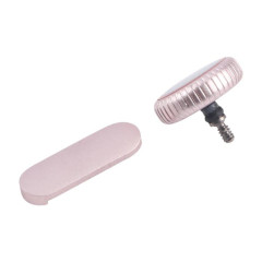 Pour Apple Watch Series 9 41 mm/45 mm LTE, ensemble écrou couronne/bouton d'alimentation (rose)