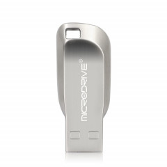 MicroDrive 128 Go USB 2.0 Black Technology Creative Metal Phone U Disk (Gris)