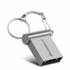 MiCRODATA 8 Go USB 2.0 pour ordinateur et voiture Mini U Disk à deux utilisations (gris argenté)