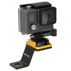 Support de support de moto métallique fixe PULUZ pour GoPro HERO5 / 4/3 + / 3/2/1 (Gold)