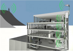 Stella Doradus - Booster / répéteur 3G + 4 antennes internes - 4000m ²