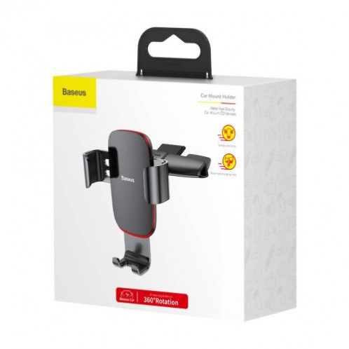 Baseus Car Mount Metal Age Gravity Phone holder (CD Version) Black (SUYL-J01) DA590465-09