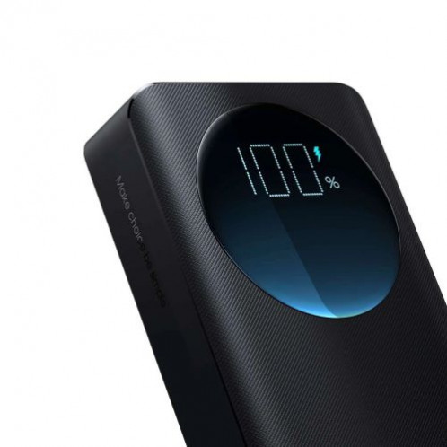 Joyroom Power Bank with Digital Display, C+U+U, PD 30W, 30000 mAh with USB-A to Typle-C cable (0.25m) and built-in Flashlight, Black (JR-PBF03) DO2617855-04