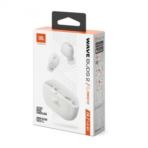 JBL Wave Buds 2 TWS Bluetooth Wireless In-Ear Earbuds White EU DB490053-03