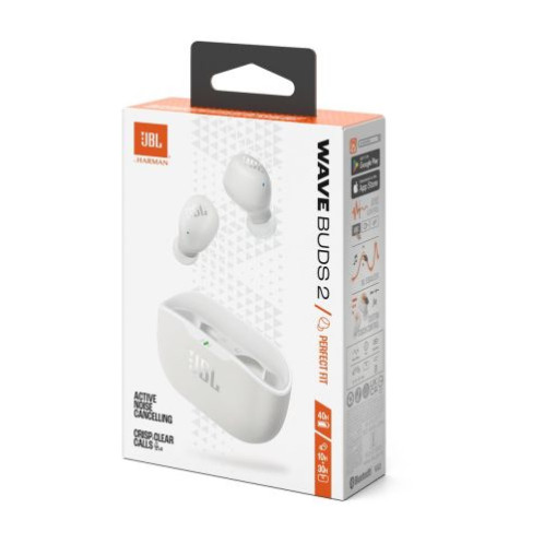JBL Wave Buds 2 TWS Bluetooth Wireless In-Ear Earbuds White EU DB490053-03