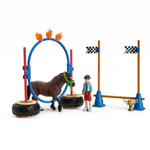 Schleich Vie à la ferme 42482 Course d'agileté pour poney 429361-02