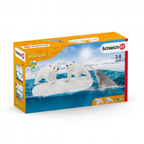 Schleich Animaux sauvages 42531 Glissade des ours polaires 607280-011