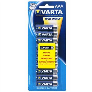 1x10 Varta Longlife Power Micro AAA LR 03 486822-02