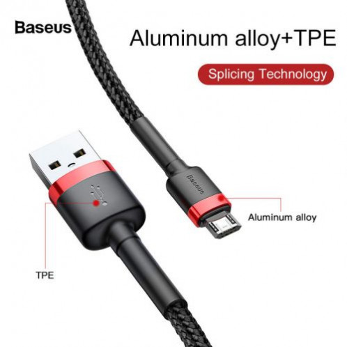Baseus Micro USB Cafule Cable 1.5A 2m Red + Black (CAMKLF-C91) DA231456-08