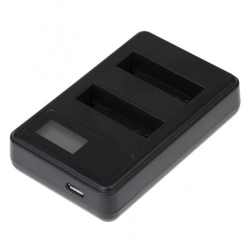 Chargeur de batterie double écran LCD pour GoPro HERO4 (AHDBT-401), affiche la capacité de charge SC31425-00