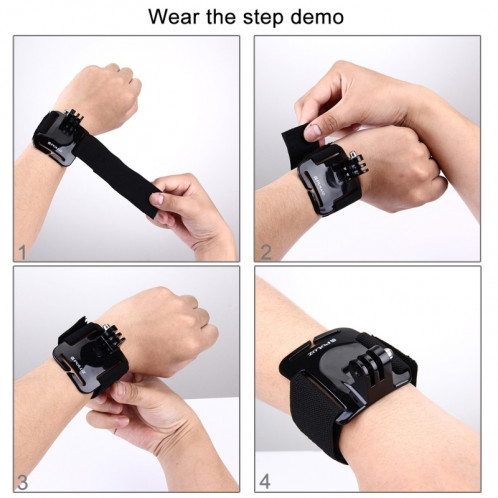 PULUZ Bracelet ajustable pour GoPro HERO5 / 4 Session / 4/3 + / 3/2/1, Longueur du bracelet: 28.5cm SPPU936-08