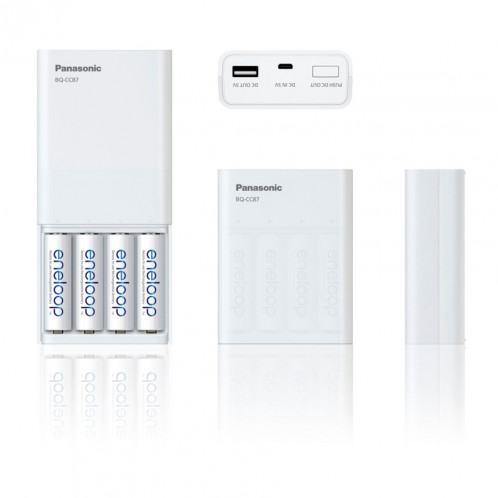 Panasonic Eneloop Smart Plus USB Travel Charger BQ-CC87 sans Akku 762715-04