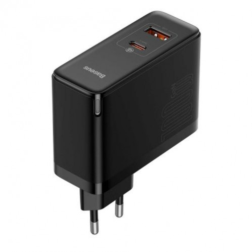 Baseus Travel Charger GaN5 Pro Quick wall charger C+U, PD3.0, QC4.0 +, AFC, 100W EU Black (CCGP090201) DA3226607-024