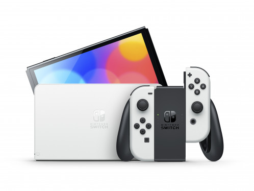 Nintendo Switch OLED weiß inkl Super Mario Bros u Switch Online 121762-015