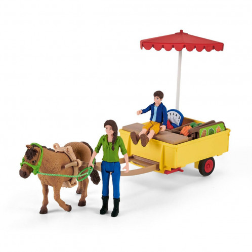Schleich Vie à la ferme 42528 Etal mobile de la ferme 607273-027