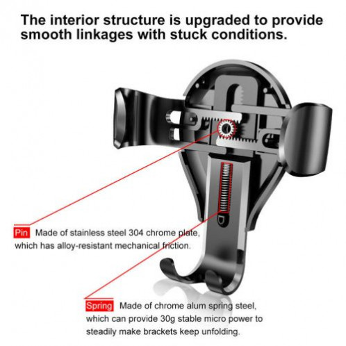 Baseus Car Mount Osculum Type Gravity Black (SUYL-XP01) DA442971-012