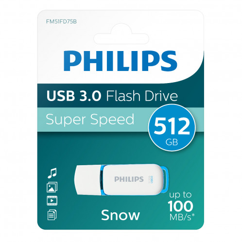 Philips USB 3.0 512GB Snow Edition vert printemps 763975-05