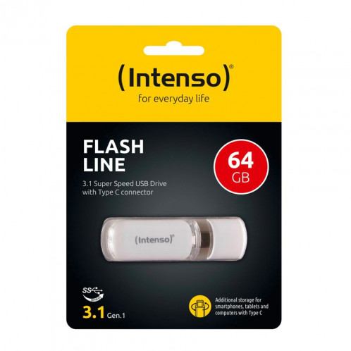 Intenso Flash Line 64GB USB Stick 3.1 Type-C 555053-05