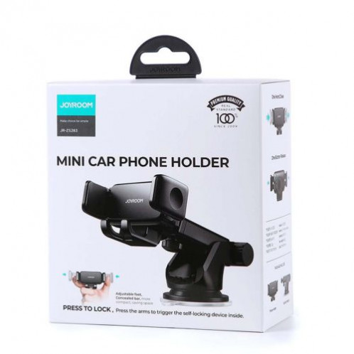 Joyroom Car Mount Clamp Holder 360 Rotation (Dashboard Version) 4.7-6.7 inch, Black (JR-ZS283) DO375440-08