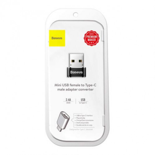 Baseus Converter USB Male To Type-C Female Black (CAAOTG-01) DA151311-09