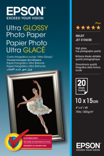 Epson papier pho. ultra brillant 10x15 cm, 20 f., 300 g S 041926 100954-02