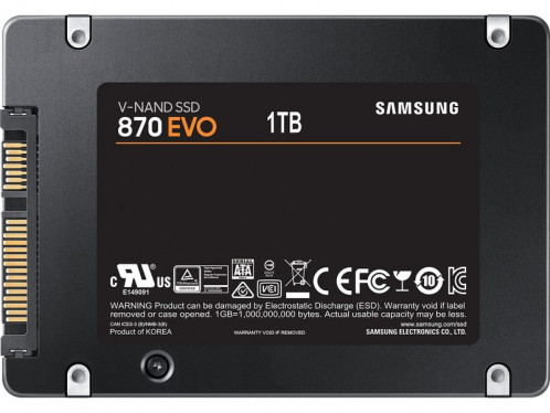 Samsung disque SSD Série 870 EVO 1 To 2,5" SATA III DDISAM0162-04