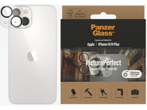 Protection Caméra Arrière pour iPhone 14 & 14 Plus PanzerGlass IPXPZR0014-04