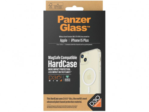 Coque MagSafe pour iPhone 15 Plus Transparente PanzerGlass Hardcase D3O IPXPZR0042-03