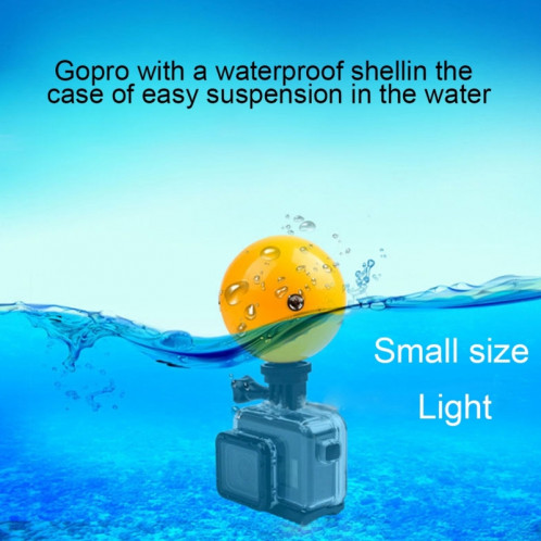 PULUZ Bobber Diving Floaty Ball avec bracelet de sécurité pour GoPro HERO5 Session / 5/4 Session / 4/3/3 + / 2/1 SPU2083-08