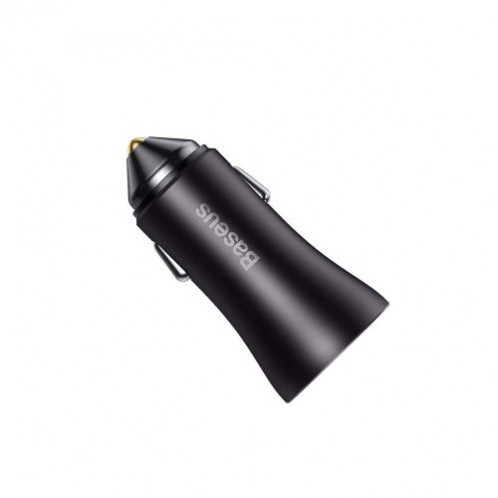 Baseus Car Charger Golden Contactor Max Dual Fast Charger U+U 60W Dark Gray (CGJM000013) DA777168-016