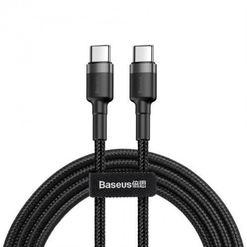 Baseus Type-C Type-C cable Cafule PD2.0 60W Flash charge (20V 3A) 1m Gray/Black (CATKLF-GG1) DA233462-015