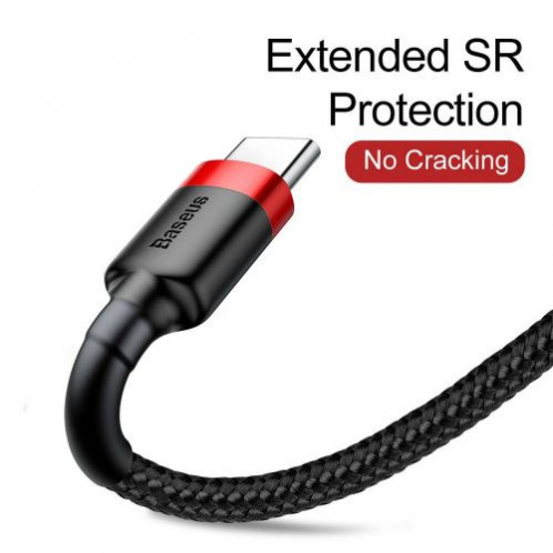 Baseus Type-C Cafule cable 2A, 3m Red/Black (CATKLF-U91) DA32119-017