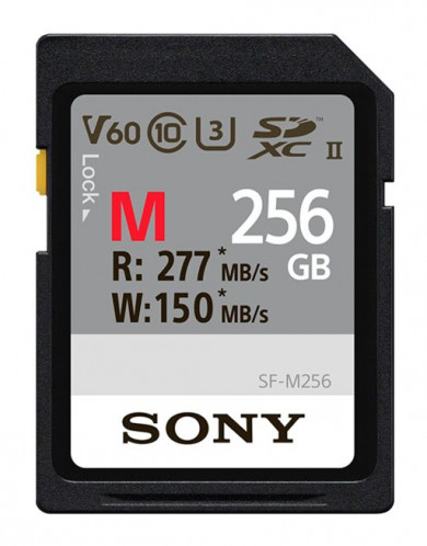 Sony SDXC M series 256GB Class UHS-II 10 U3 V60 481364-02