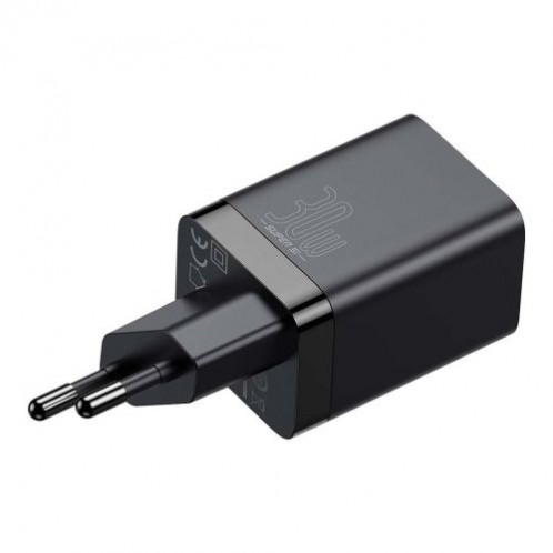 Baseus Travel Charger Super Si Pro mini Fast Charger, C+U, PD 3.0, QC 3.0 30W EU Black (CCSUPP-E01) DA1020371-018