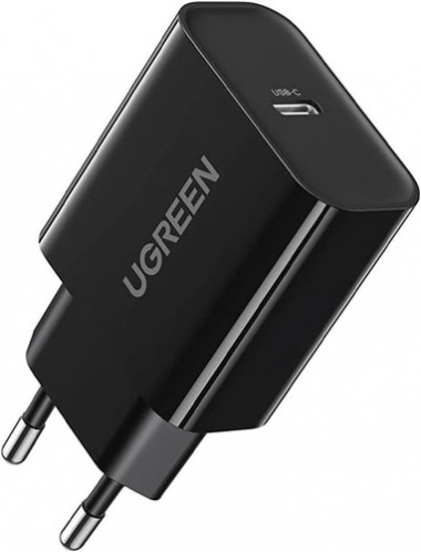 UGREEN USB-C 20W PD Chargeur EU mural, noir 730298-02