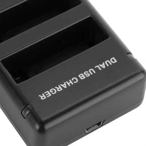 Chargeur de voyage à double batterie USB pour GoPro Hero 4 (AHDBT-401) (Noir) SC565B0-06