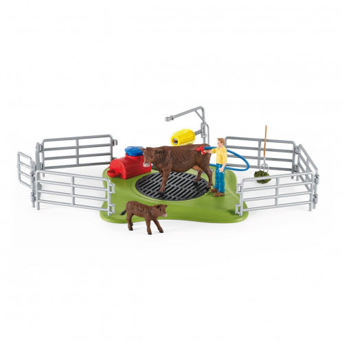 Schleich Vie à la ferme 42529 Station de lavage de vaches 627986-012