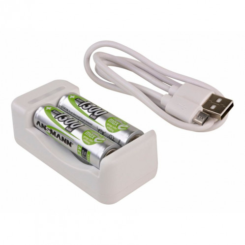 Ansmann chargeur Basic II incl. 2 x AA 1300mAh 1001-0119-01 676937-06