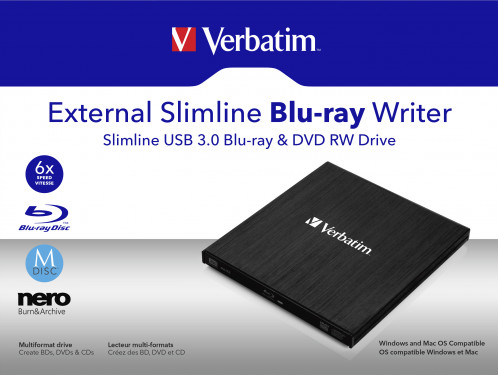Verbatim Graveur mobile Blu-ray USB 3.0 43890 218752-08