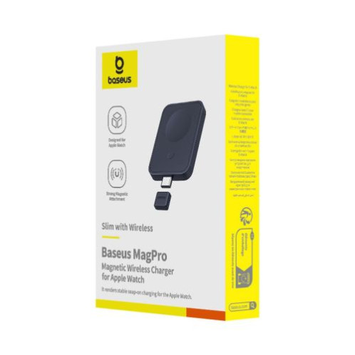Baseus Wireless Inductive Charger MagPro Series for Apple Watch, 2.5W, Black EU (P10264106123-00) DA454530-02