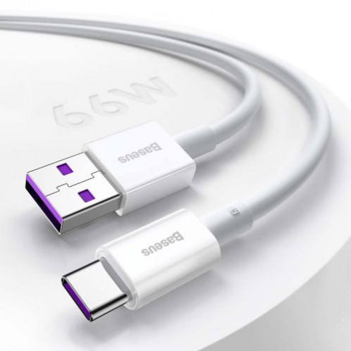 Baseus Type-C Superior series fast charging data cable 66W (11V/6A) 2m White (CATYS-A02) DA245356-016